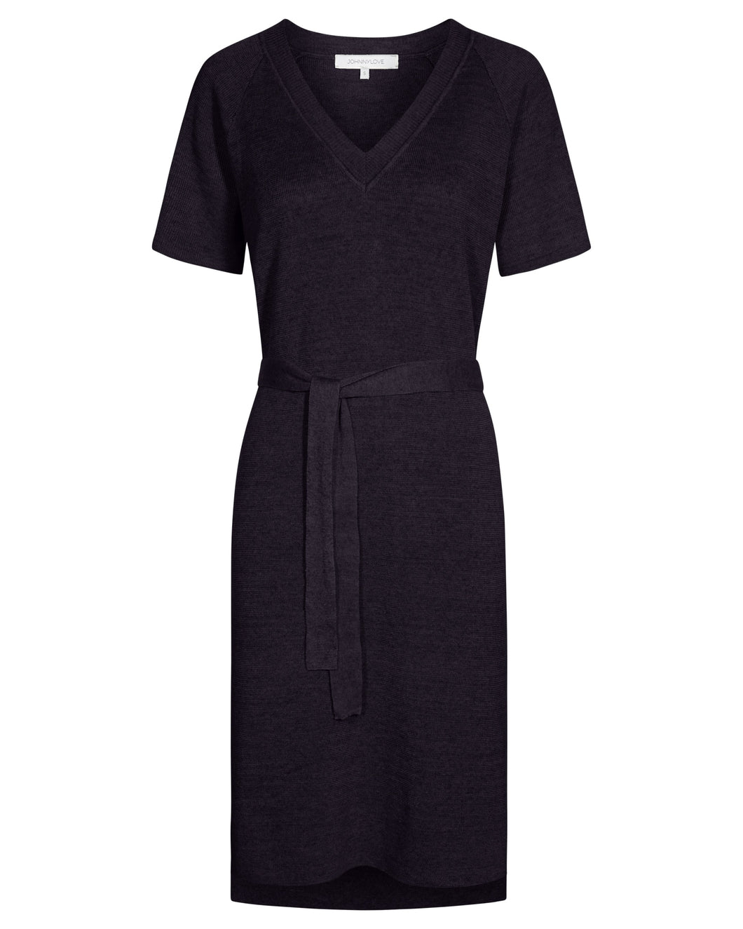 ALLY – Black Mélange Linen