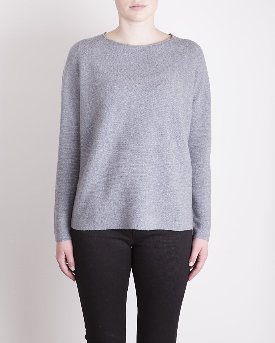KELLY - Light Grey (Extra Fine Merino Wool)